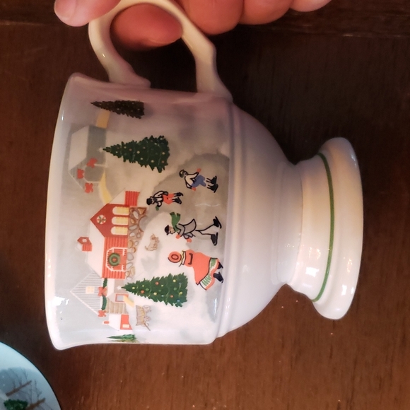 Sango 3900 Silent Night Footed Mugs Korea - Picture 7 of 16